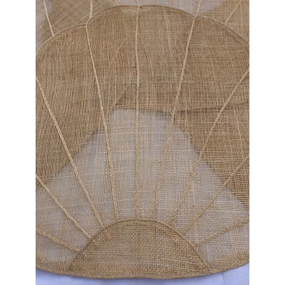 VINTAGE WOVEN SEASHELL PLACE MATS (4) 15.5  X 16